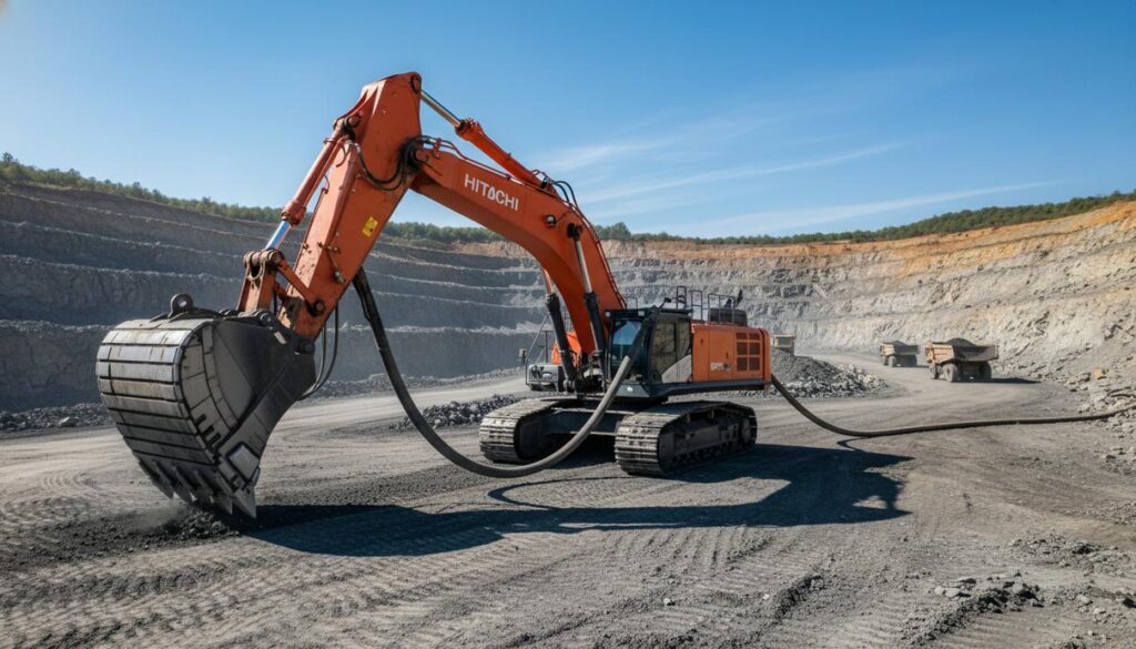 В Черногории ввели в эксплуатацию первый в Европе электроэкскаватор Hitachi