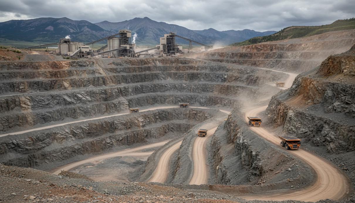 Silver Bow Mining привлечёт $88 млн на рудники в Монтане Карьер свинцово-цинкового рудника в Монтане с карьерными самосвалами и обогатительной фабрикой на фоне гор