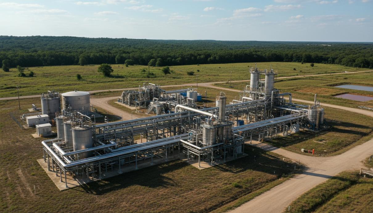 LG Energy Solution законтрактовала литий в США на десять лет Промышленная установка прямого извлечения лития с трубопроводами и накопительными резервуарами