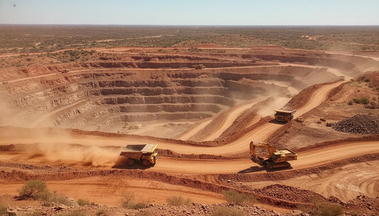 Minerals 260 привлекла 250 млн австралийских долларов на проект Буллабуллинг Открытый золоторудный карьер и тяжелая спецтехника среди красных грунтов в Западной Австралии